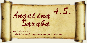 Angelina Šaraba vizit kartica